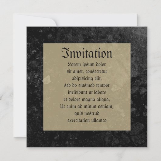 Invitation Armoiries de Montresor (Devant)