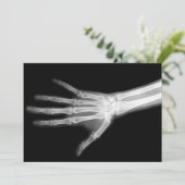 Invitation Armoiries de Skeleton, en noir et blanc (Debout devant)