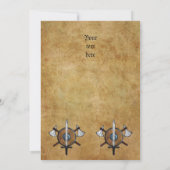 Invitation Armoiries médiévales (Dos)