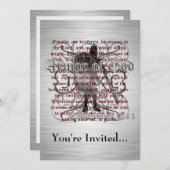 Invitation Armure d'invitation de Dieu (Devant / Derrière)