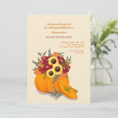 Invitation Arrangement citrouille (Debout devant)