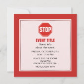 INVITATION ARRÊTER LE SIGNE (Dos)