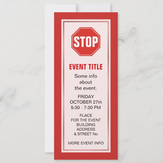 INVITATION ARRÊTER LE SIGNE (Dos)