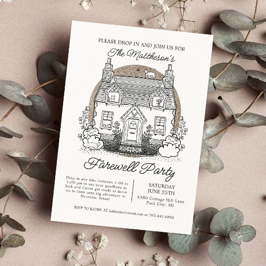 Invitation Arrêter Par Cats Fête d'adieu