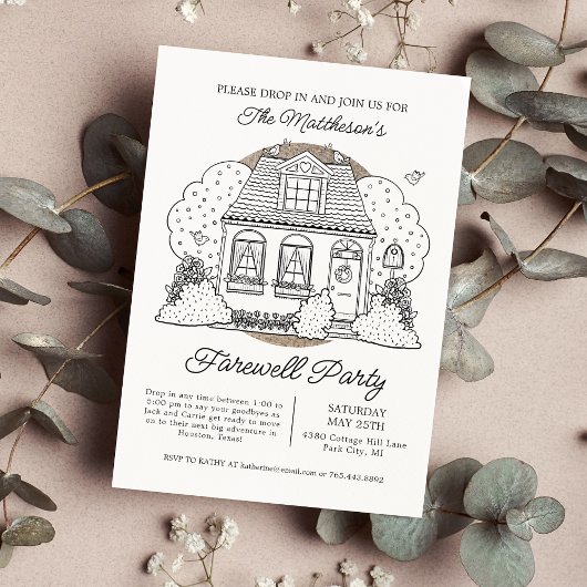 Invitation Arrêter Par Fête D'Adieu