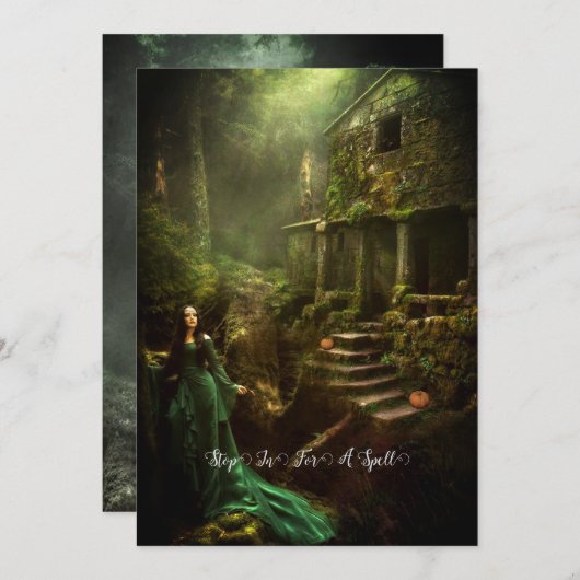 Invitation Arrêter pour un sort (Devant / Derrière)