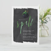 Invitation Arrêtez-vous pour une fête d'Halloween (Debout devant)