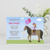 Invitation arrière de fête d'anniversaire (Debout devant)