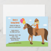 Invitation arrière de fête d'anniversaire de (Devant / Derrière)