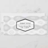 Invitation Arrière - plan à l'aspect métallique argenté (Dos)