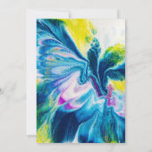 Invitation Arrière - plan abstrait peint en gras (Dos)