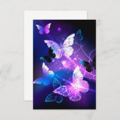 Invitation Arrière - plan aux papillons de nuit (Devant / Derrière)