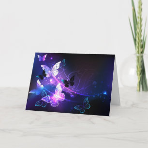 Invitation Arrière - plan avec papillons de nuit