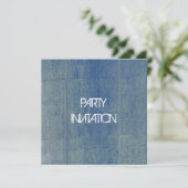 Invitation Arrière - plan Blue Denim (Debout devant)