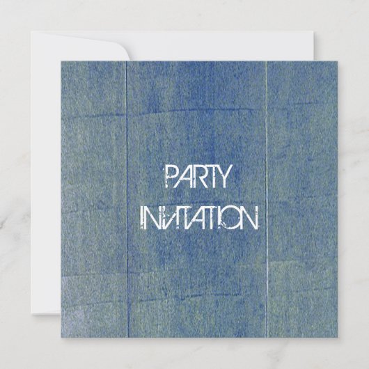 Invitation Arrière - plan Blue Denim (Devant)
