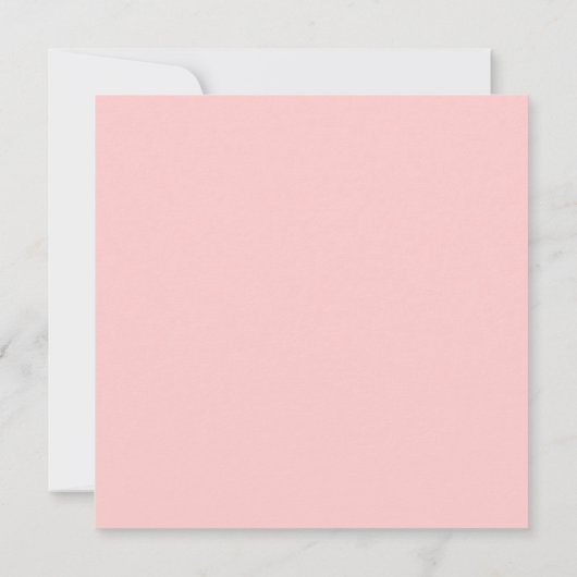 Invitation Arrière - plan clair couleur solide ros (Dos)