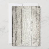 Invitation Arrière - plan de bois de chauffe (Dos)