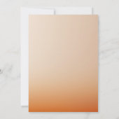 Invitation Arrière - plan de coucher de soleil de luxe (Dos)