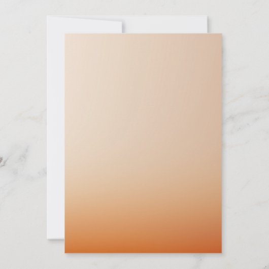 Invitation Arrière - plan de coucher de soleil de luxe (Dos)