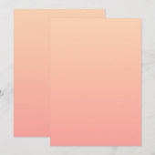 Invitation Arrière - plan de dégradé de plage (Devant / Derrière)