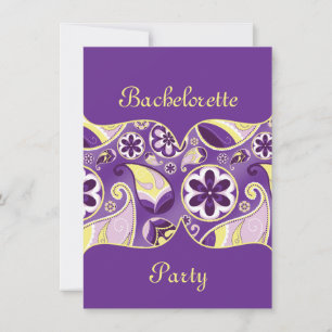 Invitation Arrière - plan de dégradé lisse de Paisley mauve