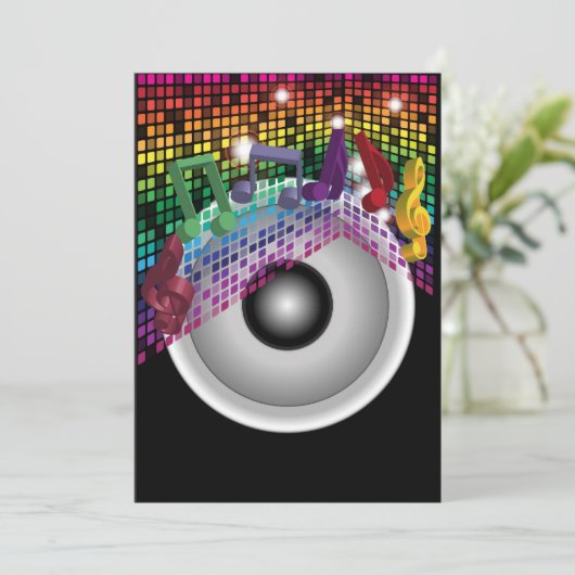 Invitation Arrière - plan de fête (Debout devant)