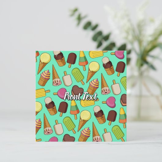 Invitation Arrière - plan de glace (Debout devant)