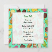 Invitation Arrière - plan de glace (Dos)