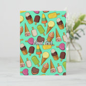 Invitation Arrière - plan de glace (Debout devant)