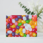 Invitation Arrière - plan de jellybeans - haricots de gelée d (Debout devant)