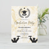 Invitation Arrière - plan de la célébration de la graduation (Debout devant)