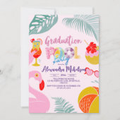 Invitation Arrière - plan de la fête de la piscine bleu foncé (Devant)