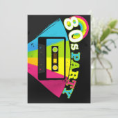 Invitation Arrière - plan des années 80 (Debout devant)