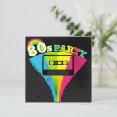 Invitation Arrière - plan des années 80 (Debout devant)