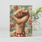 Invitation Arrière - plan floral gras (Debout devant)