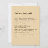 Invitation Arrière - plan floral gras (Dos)