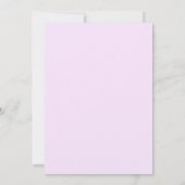 Invitation Arrière-plan floral pastel subtil pour la douche d (Dos)