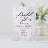 Invitation arrière - plan florale violette (Debout devant)