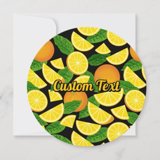 Invitation Arrière - plan orange (Devant)