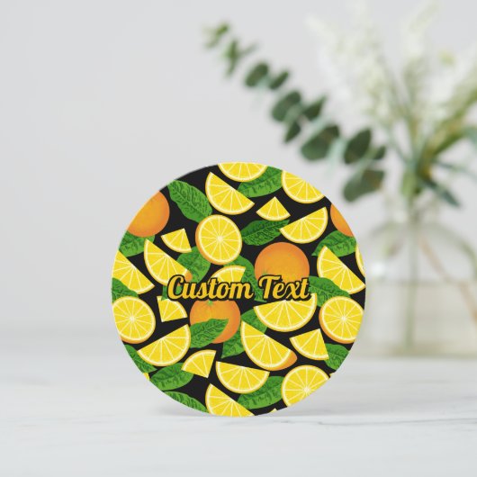 Invitation Arrière - plan orange (Debout devant)