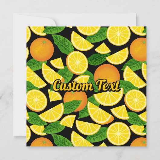 Invitation Arrière - plan orange (Devant)