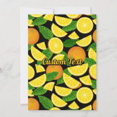 Invitation Arrière - plan orange (Devant)