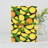 Invitation Arrière - plan orange (Debout devant)