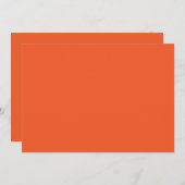 Invitation arrière - plan orange avec (Devant / Derrière)