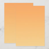 Invitation Arrière - plan orange et jaune (Devant / Derrière)