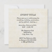 Invitation Arrière-plan| Papier parchemin (Devant)