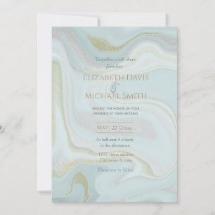 Invitation Arrière - plan Parties scintillant moderne en marb