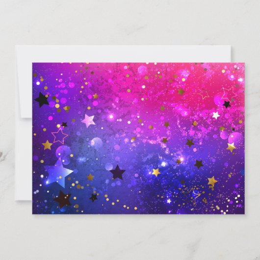 Invitation Arrière - plan rose brillant (Devant)