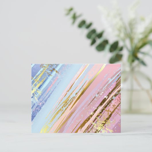 Invitation Arrière - plan rose texturé (Debout devant)