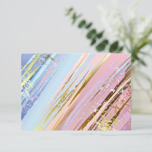 Invitation Arrière - plan rose texturé (Debout devant)